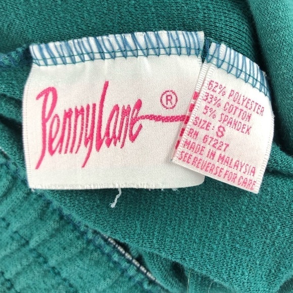 Vtg Penny Lane Pleated Stirrup Pants Small High Rise Stretch 90s 80s Comfy Retro - Picture 5 of 9